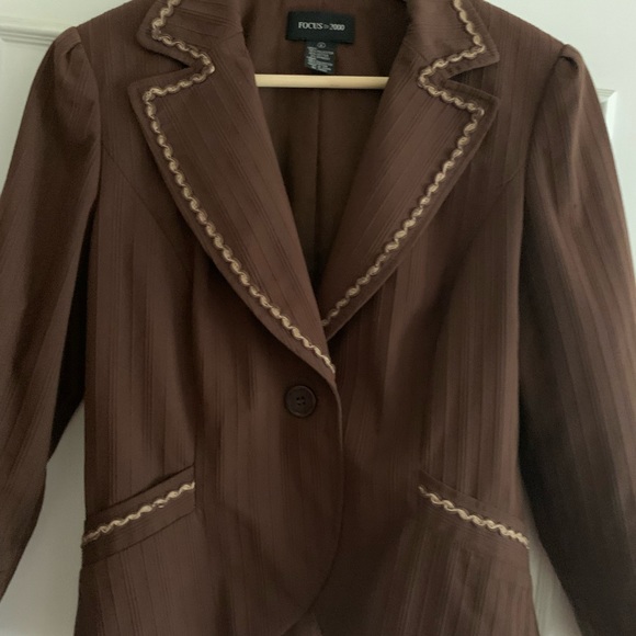 Brown Blazer top - Picture 2 of 2